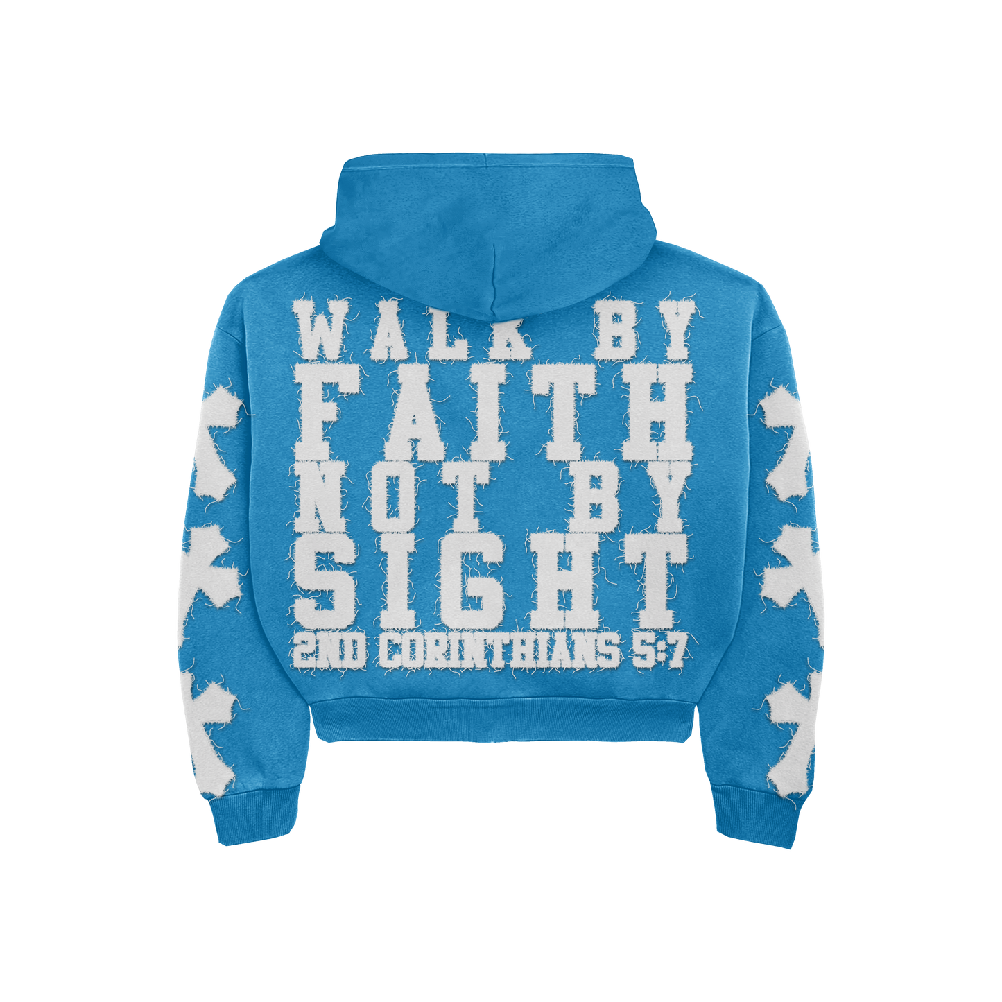 "Sky Blue" 2nd Corinthians 5:7 Zip-Up