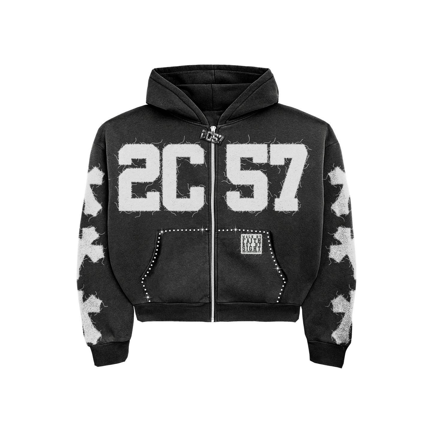 The "2nd Corinthians 5:7"  Zip-Up