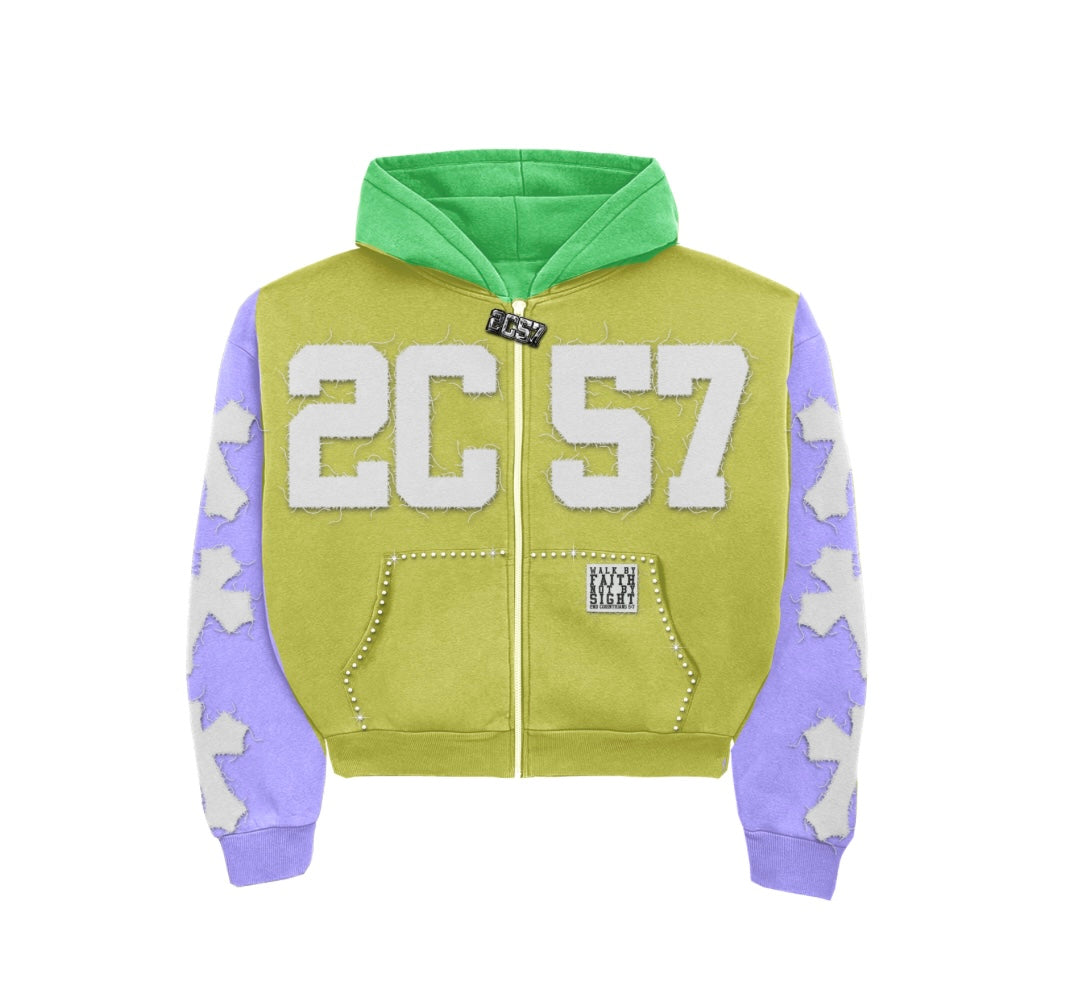 Mardi Gras Edition 2nd Corinthians 5:7 Zip-Up