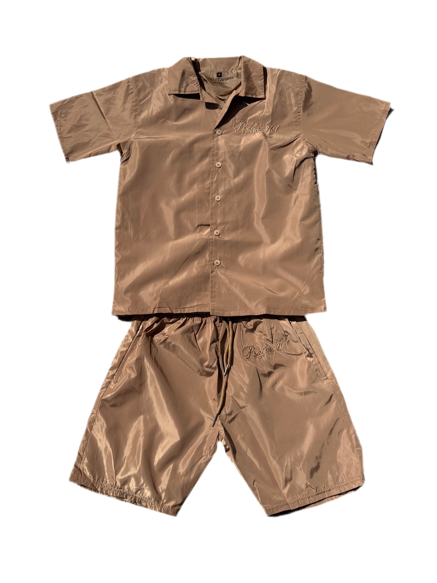 Psalm 91:1 Button Up Short Set
