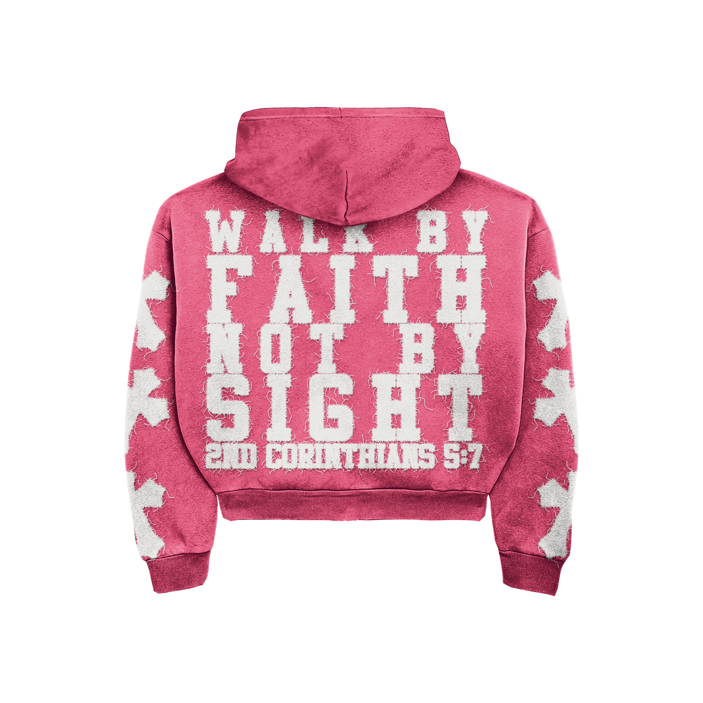 "Poppin pink" 2nd Corinthians 5:7 Zip-Up