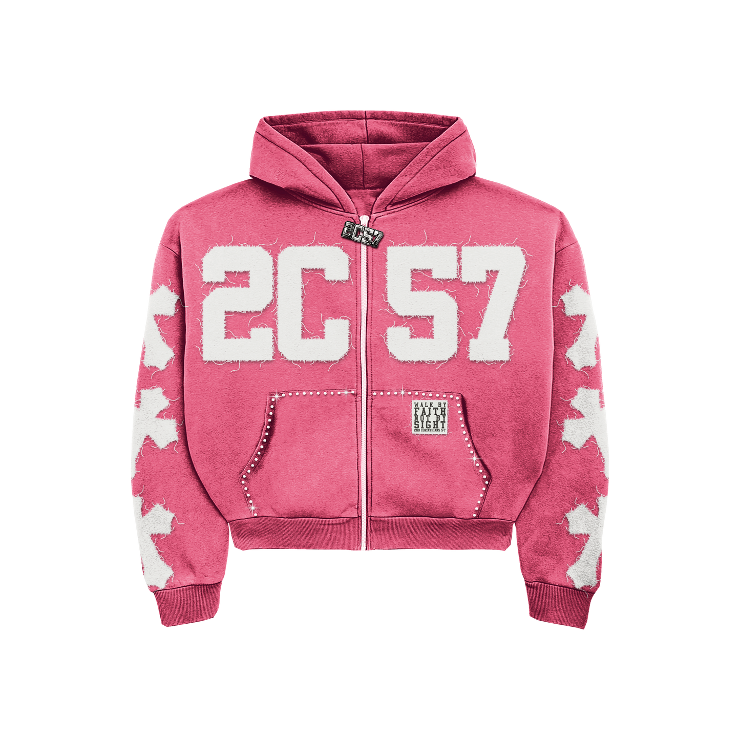 The "2nd Corinthians 5:7"  Zip-Up