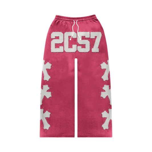 "Poppin Pink" original "2nd Corinthians 5:7" Sweats